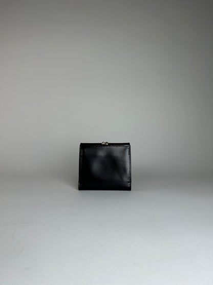 Vintage Celine Paris Patent Leather Wallet Black