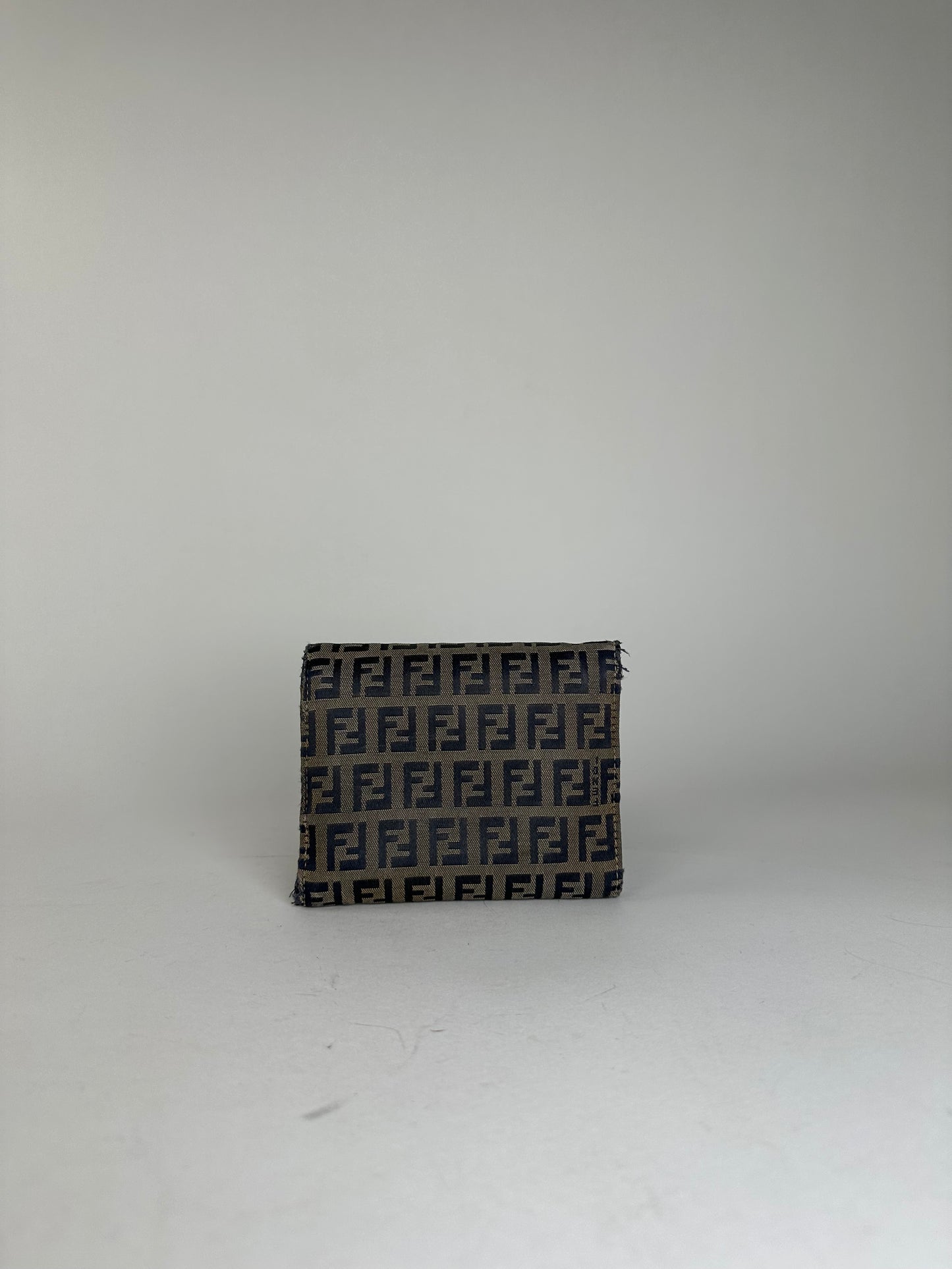 Vintage Fendi Fabric Wallet Brown