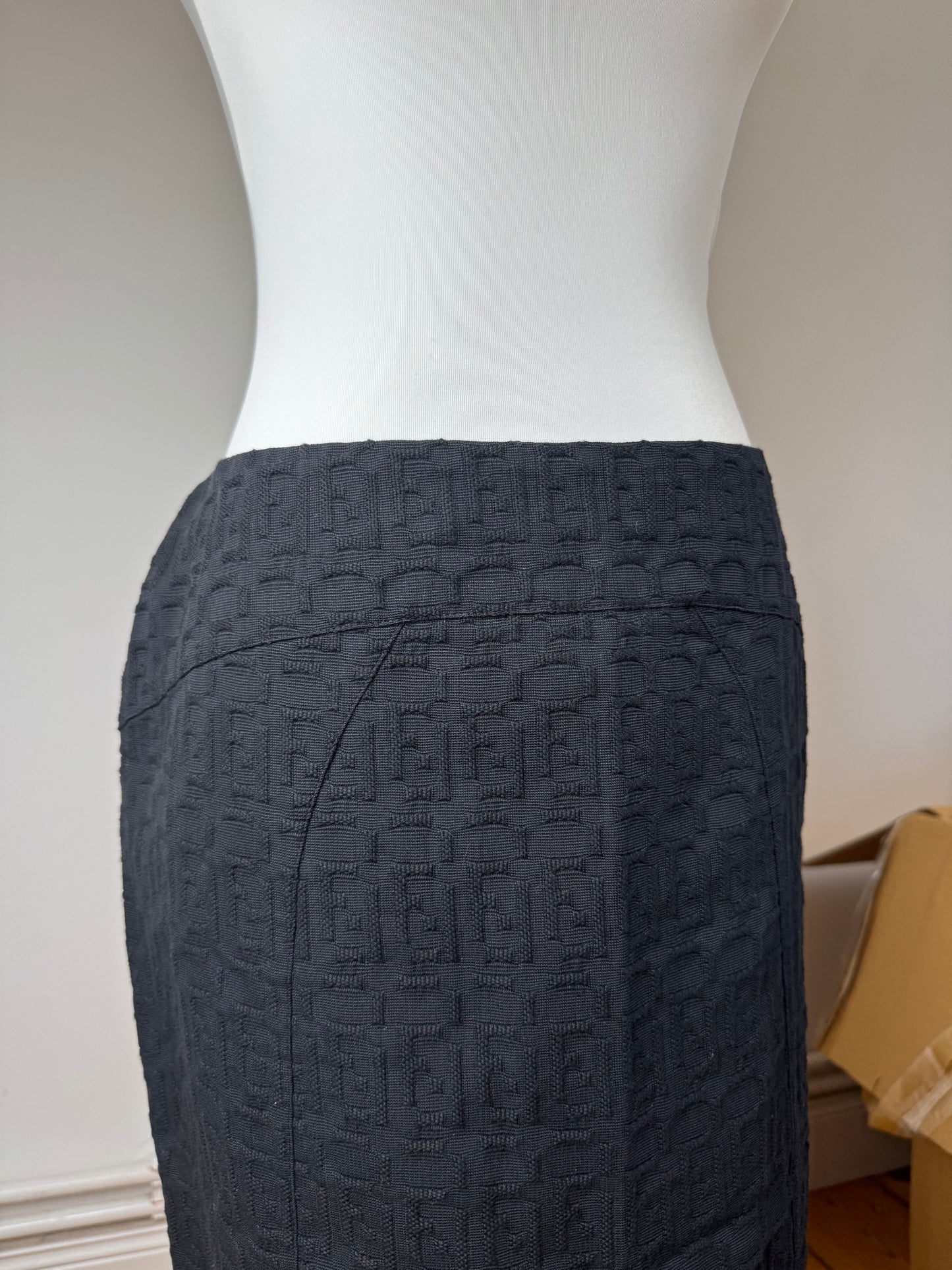 Vintage Fendi Roma Monogram Canvas skirt m