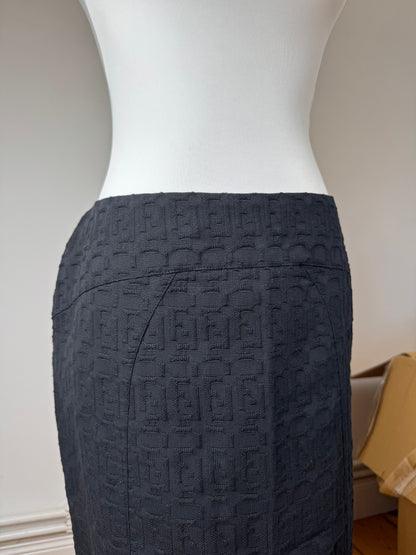 Vintage Fendi Roma Monogram Canvas skirt m