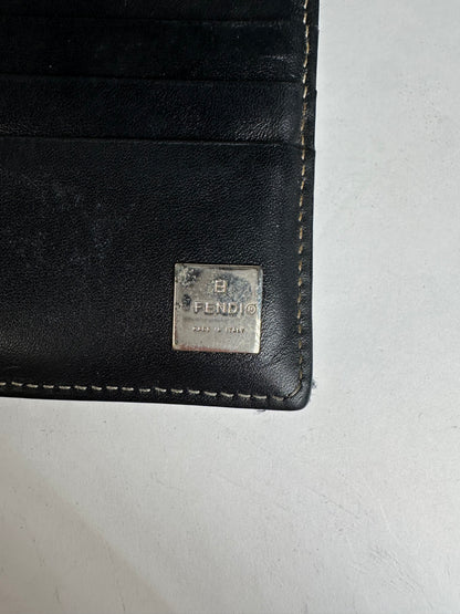 Vintage Fendi Fabric Wallet Brown