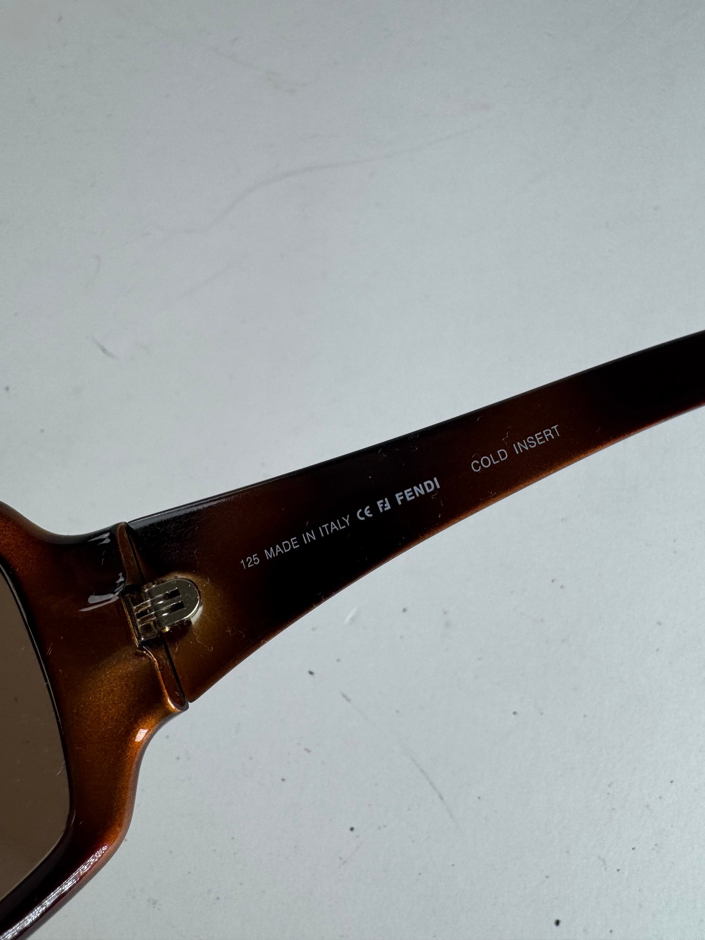 Vintage Fendi FF Monogram Sunglasses Brown