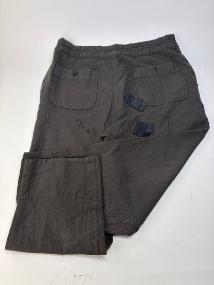 Vintage Comme Des Garcons Men's Cotton Trousers Dark Grey S