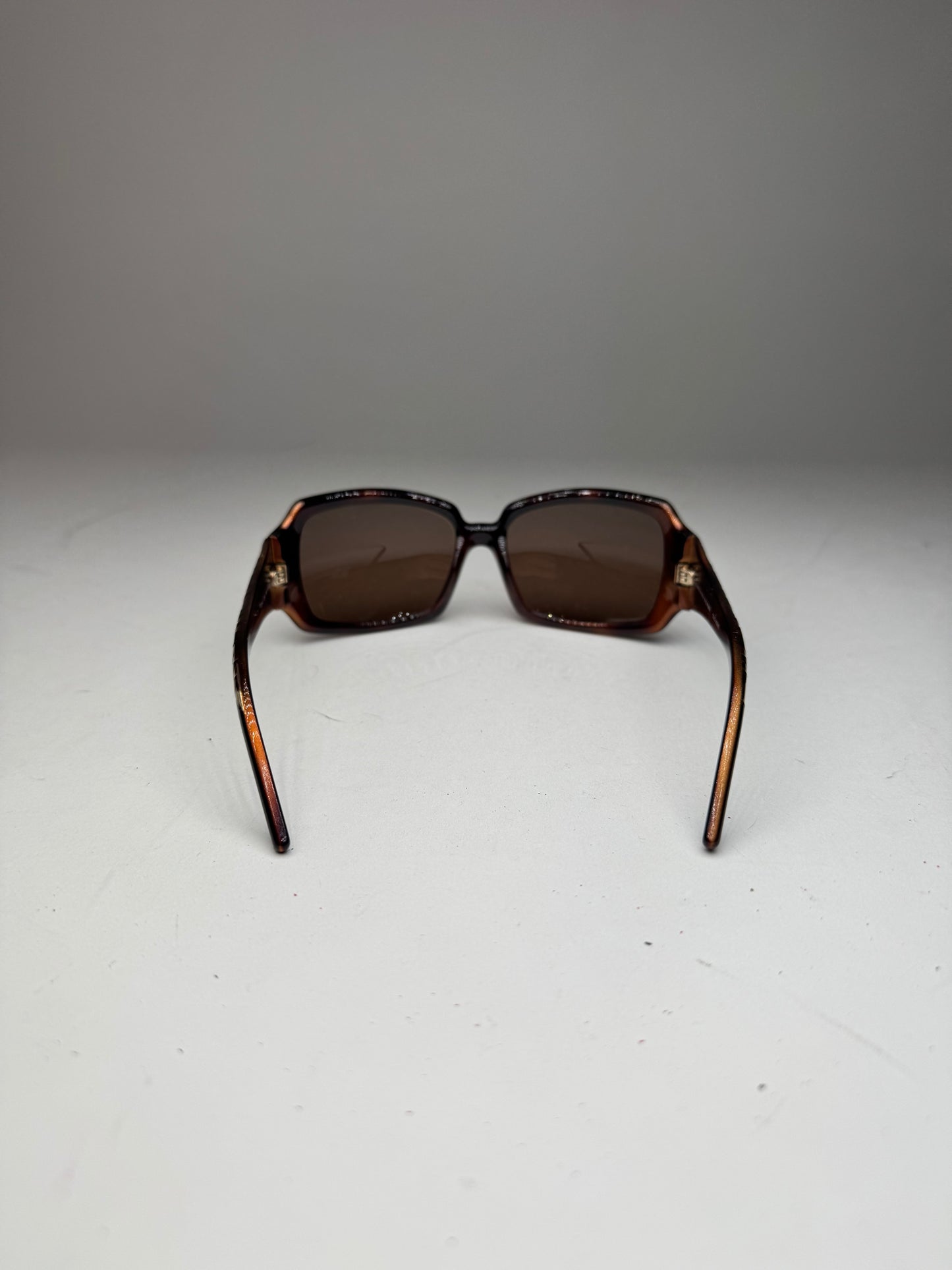 Vintage Fendi FF Monogram Sunglasses Brown