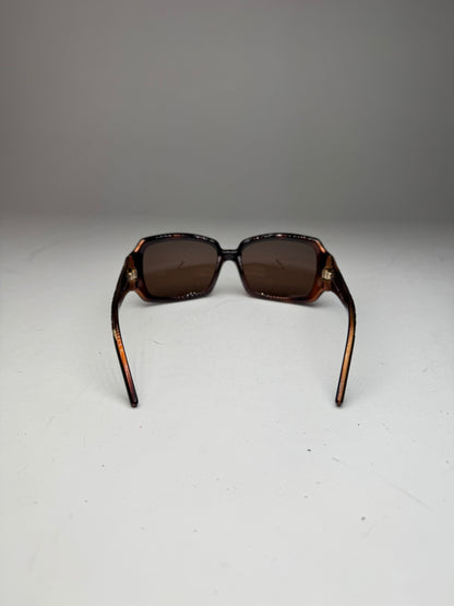 Vintage Fendi FF Monogram Sunglasses Brown