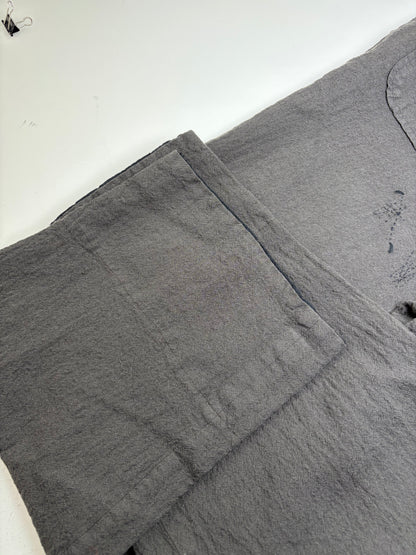 Vintage Comme Des Garcons Men's Cotton Trousers Dark Grey S
