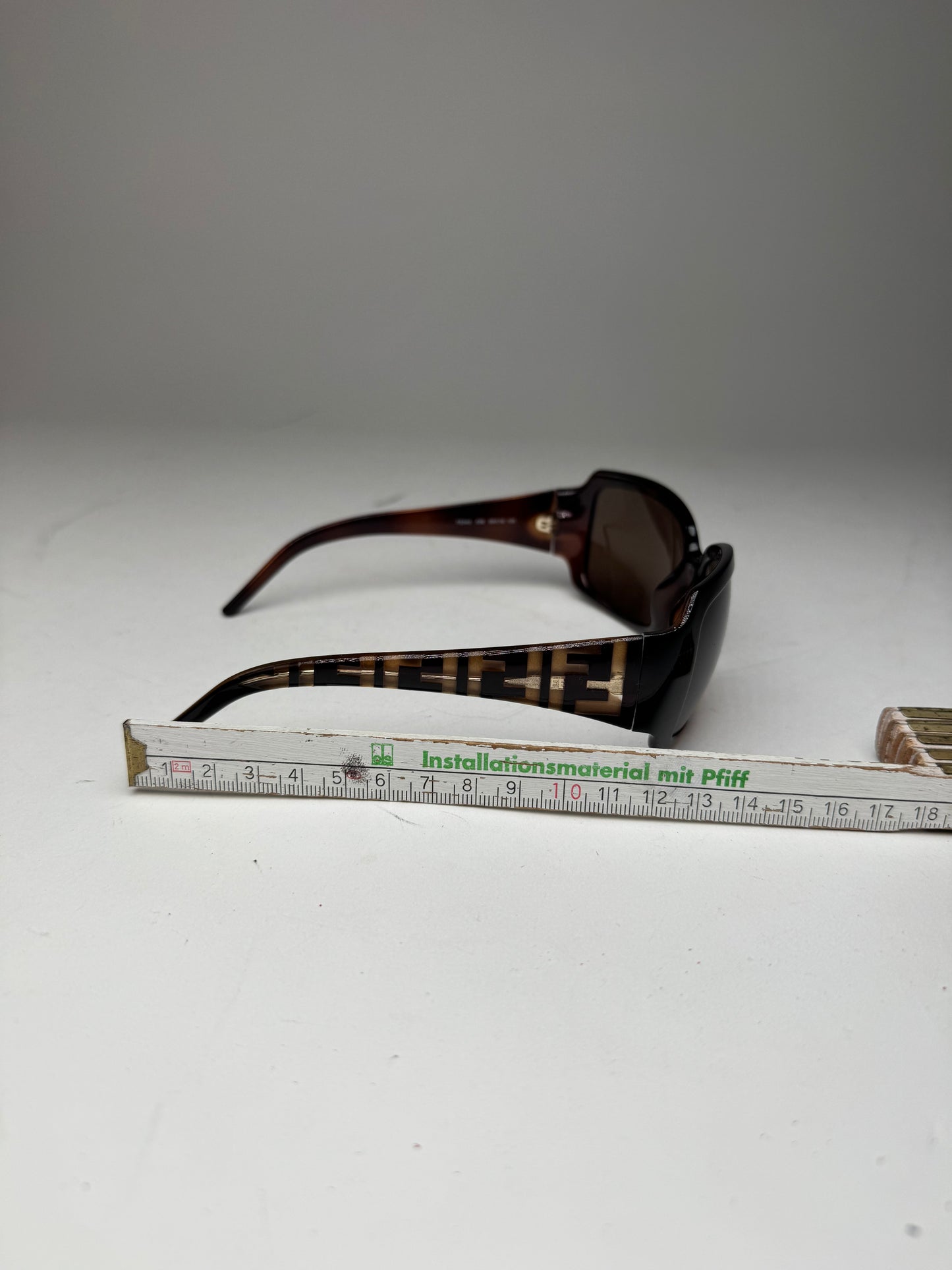 Vintage Fendi FF Monogram Sunglasses Brown