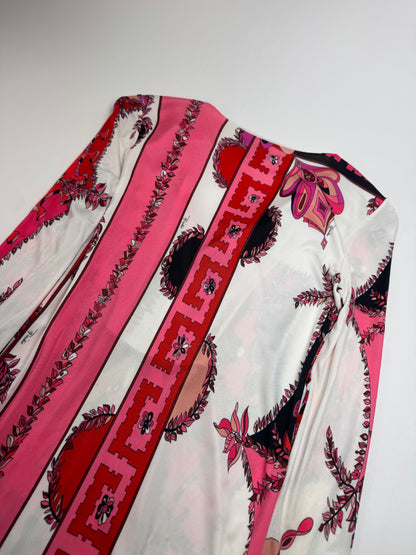 Vintage Emilio Pucci Abstract Dress / Top Red White XS