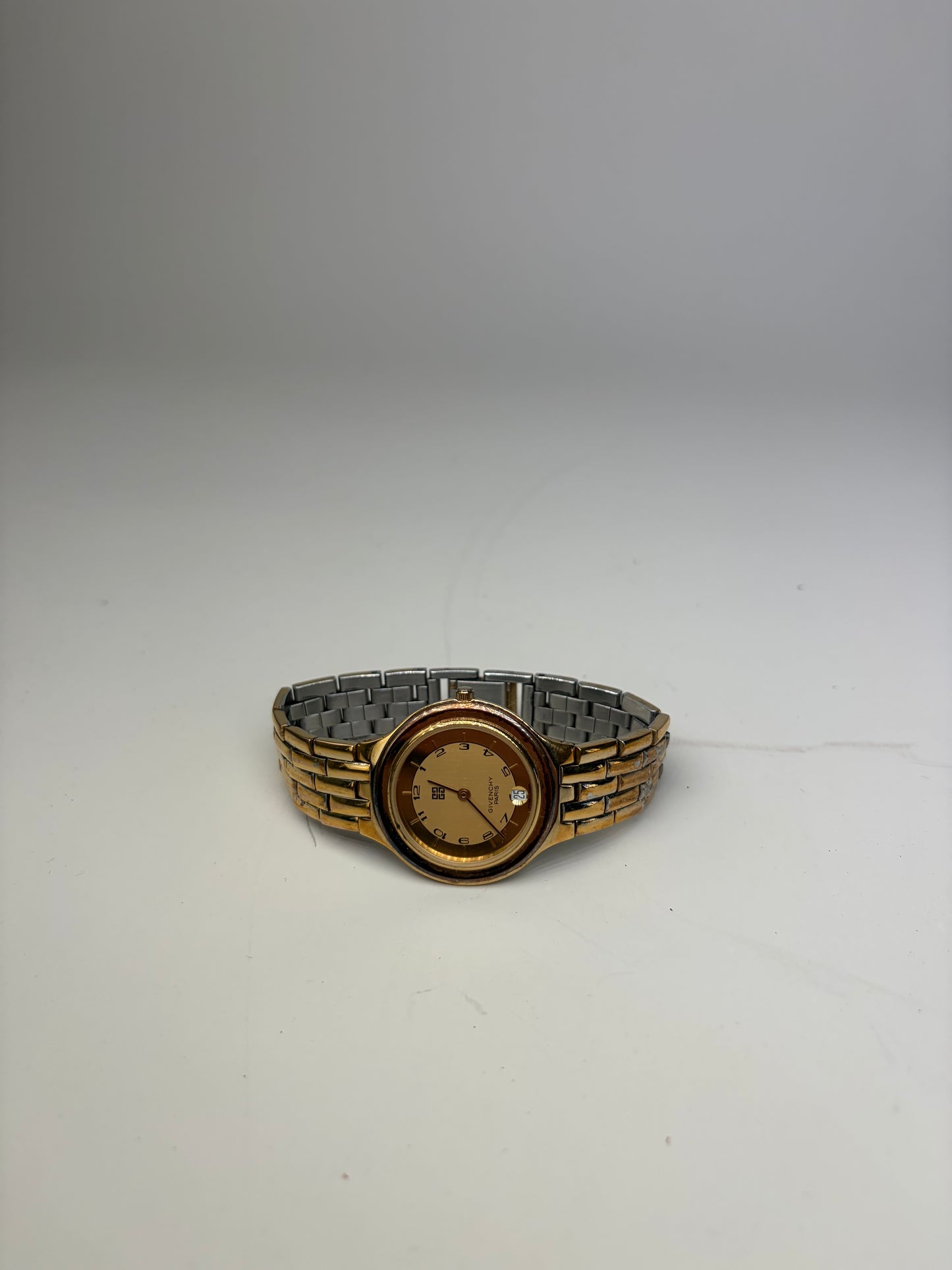 Vintage Givenchy Classic Bracelet Watch Gold Silver