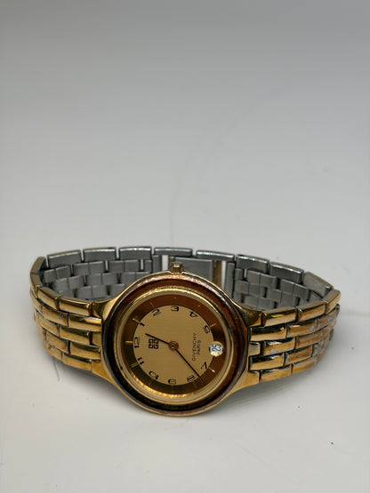 Vintage Givenchy Classic Bracelet Watch Gold Silver