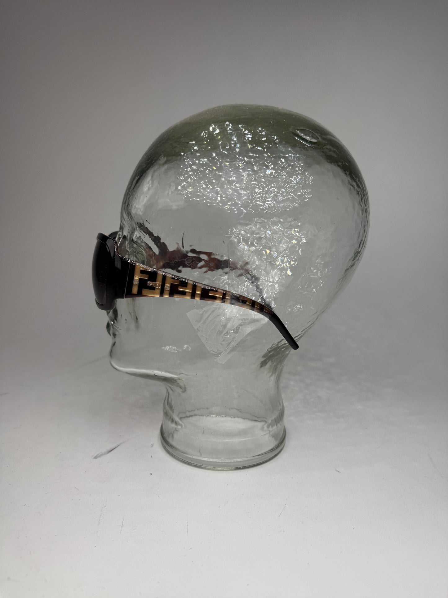 Vintage Fendi FF Monogram Sunglasses Brown