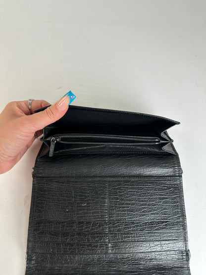 Vintage Gucci Leather Clutch Wallet Black