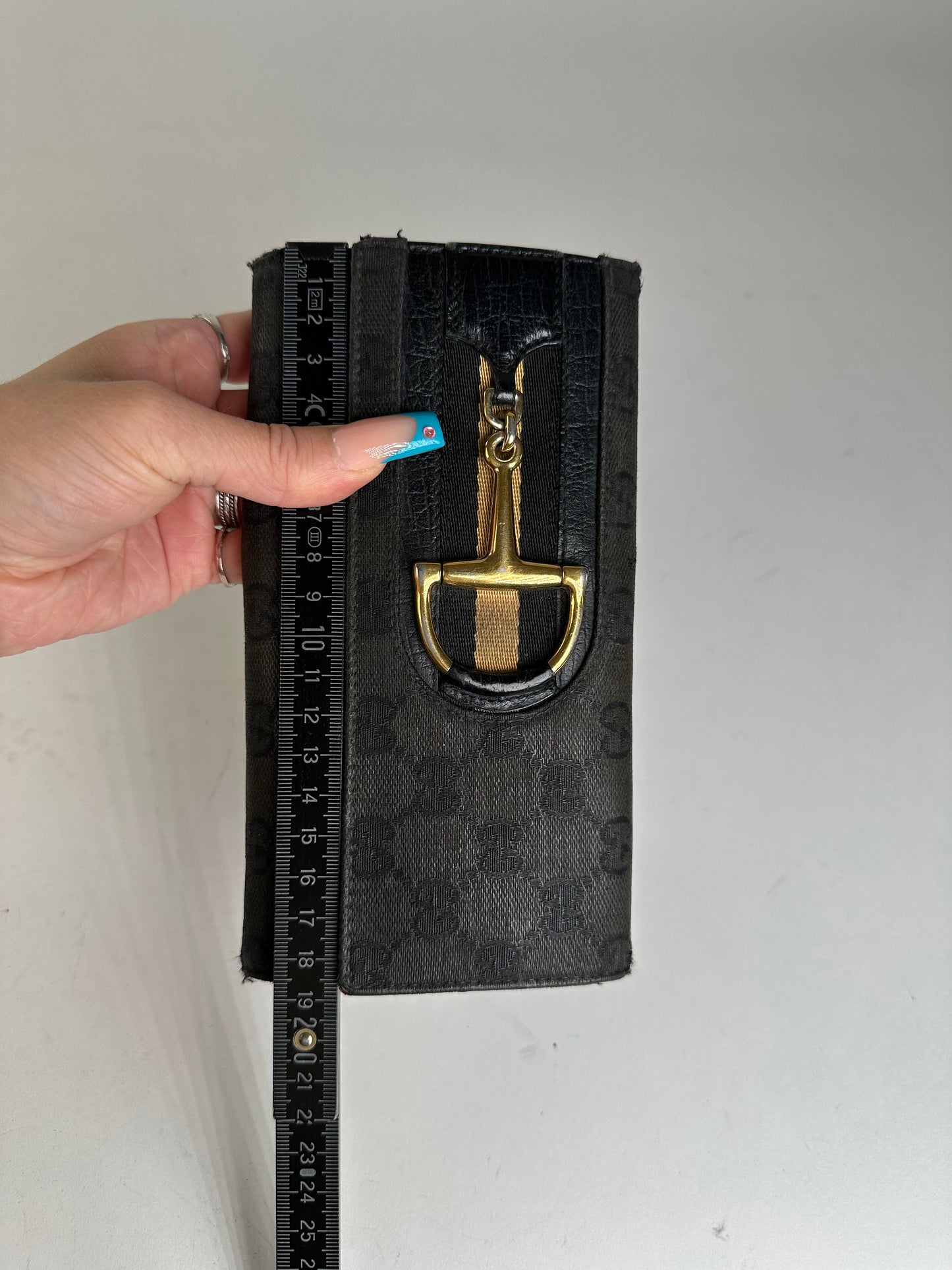 Vintage Gucci Leather Clutch Wallet Black