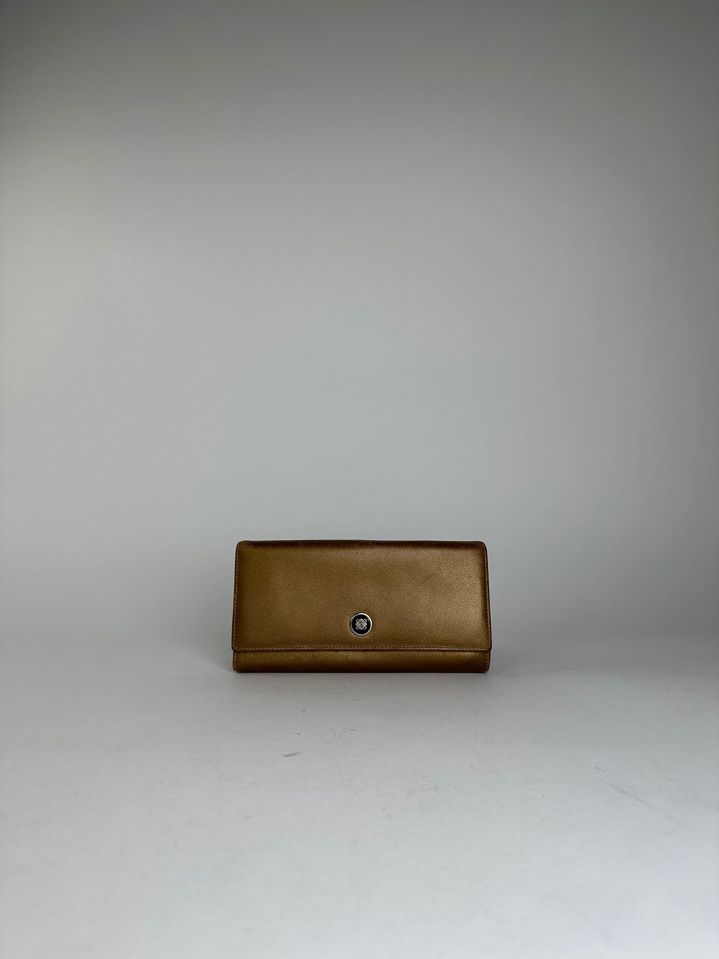 Vintage Loewe Smooth Wallet Gold