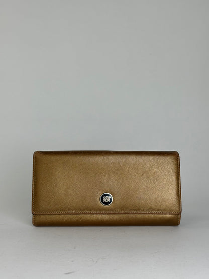 Vintage Loewe Smooth Wallet Gold
