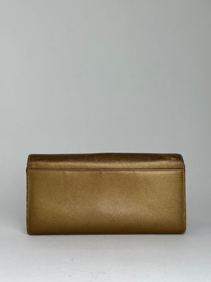 Vintage Loewe Smooth Wallet Gold