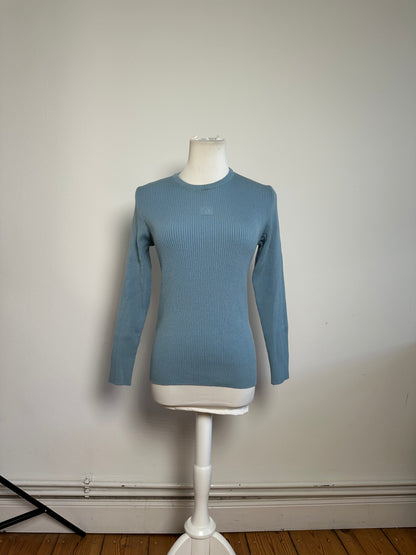Vintage Dior Men's Cotton Sweater Light Blue M