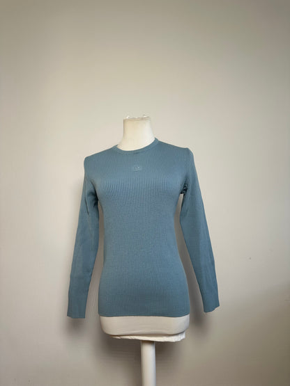 Vintage Dior Men's Cotton Sweater Light Blue M