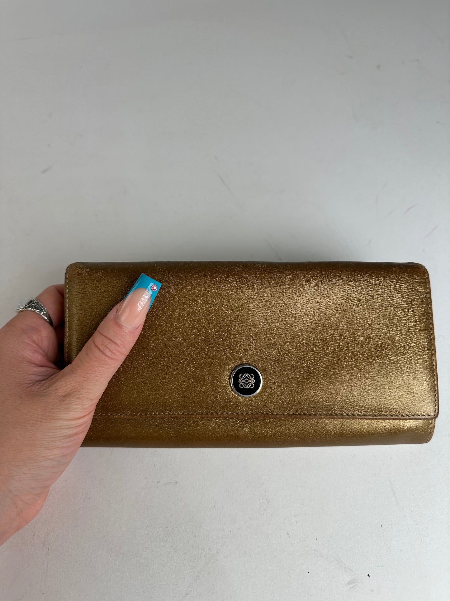Vintage Loewe Smooth Wallet Gold