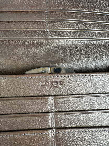 Vintage Loewe Smooth Wallet Gold