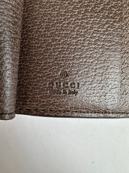 Vintage Gucci GG Supreme Bifold Wallet c. 2010s Beige Brown