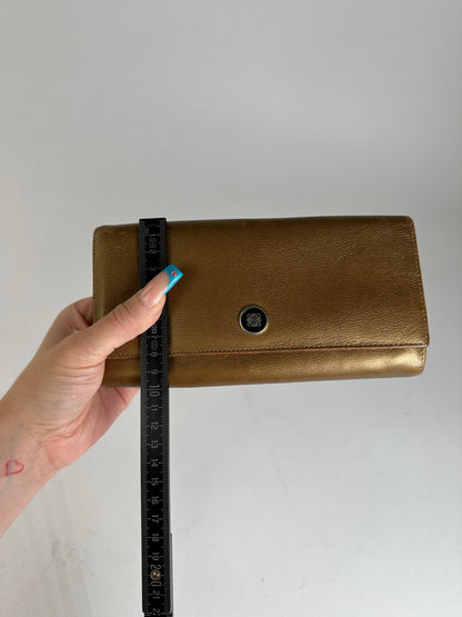 Vintage Loewe Smooth Wallet Gold