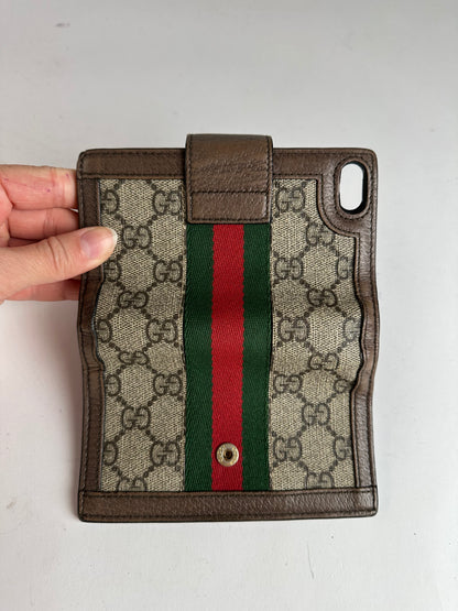 Vintage Gucci GG Supreme Bifold Wallet c. 2010s Beige Brown