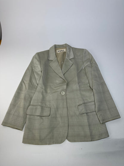Vintage Chloe Striped Twin Set Silver L