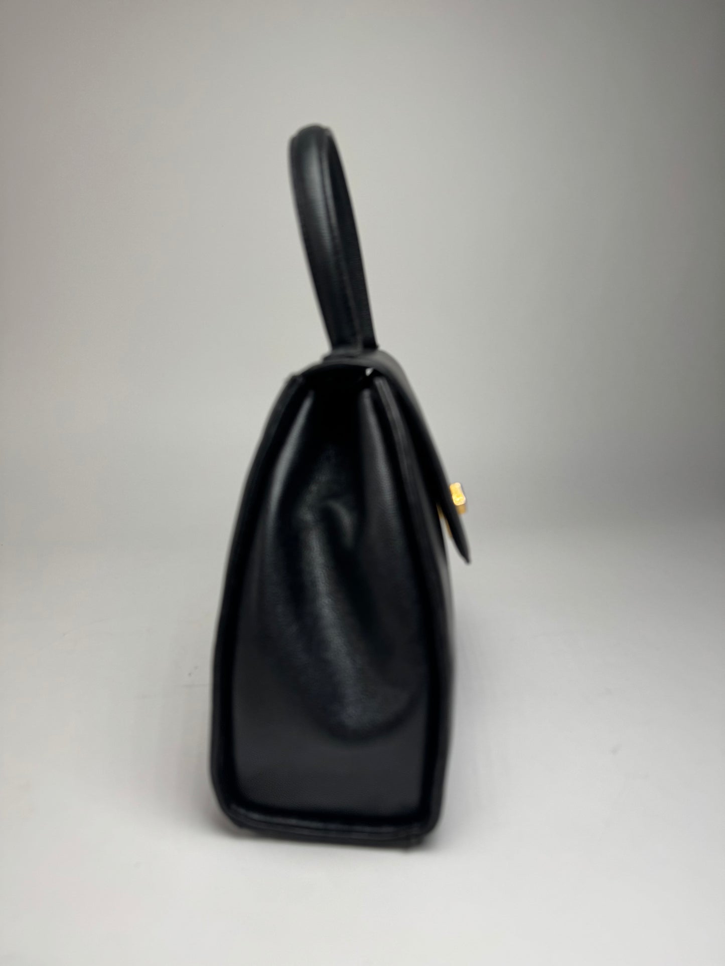 Vintage Givenchy Snake Emblossed Leather Handbag Black