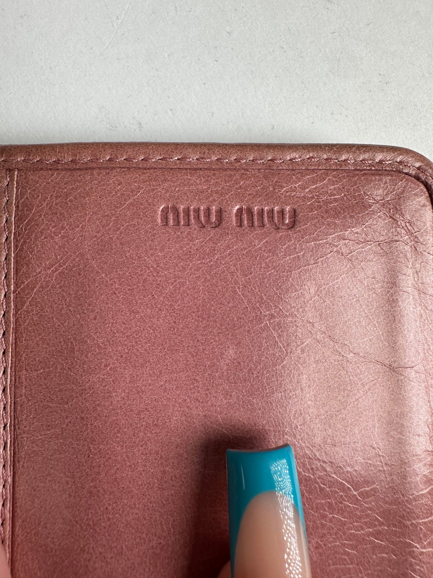 Vintage Miu Miu Quilted Wallet Pink