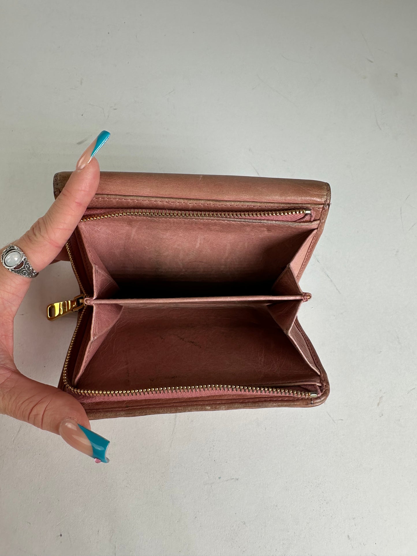 Vintage Miu Miu Quilted Wallet Pink