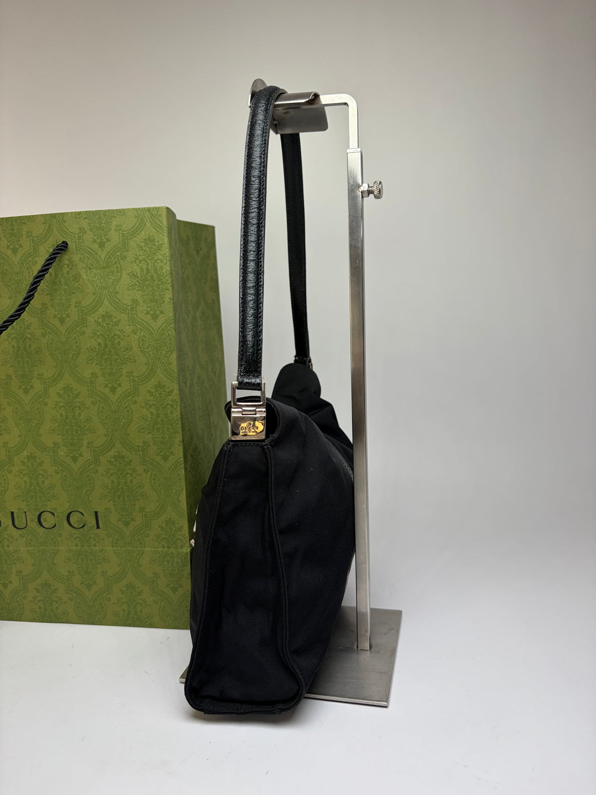 Vintage Gucci Vintage Jackie Flap Crossbody Bag Early 2000s Black