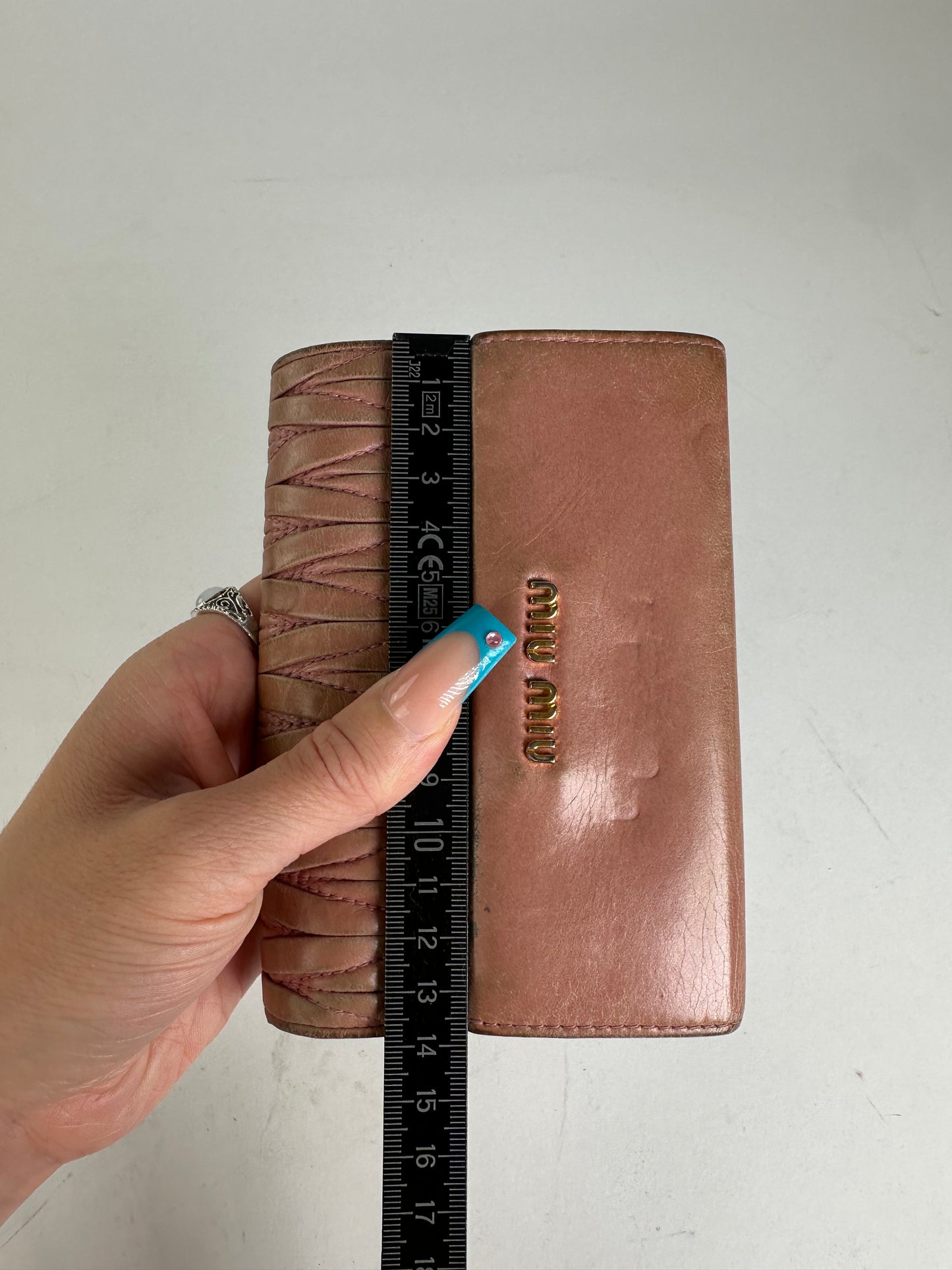 Vintage Miu Miu Quilted Wallet Pink
