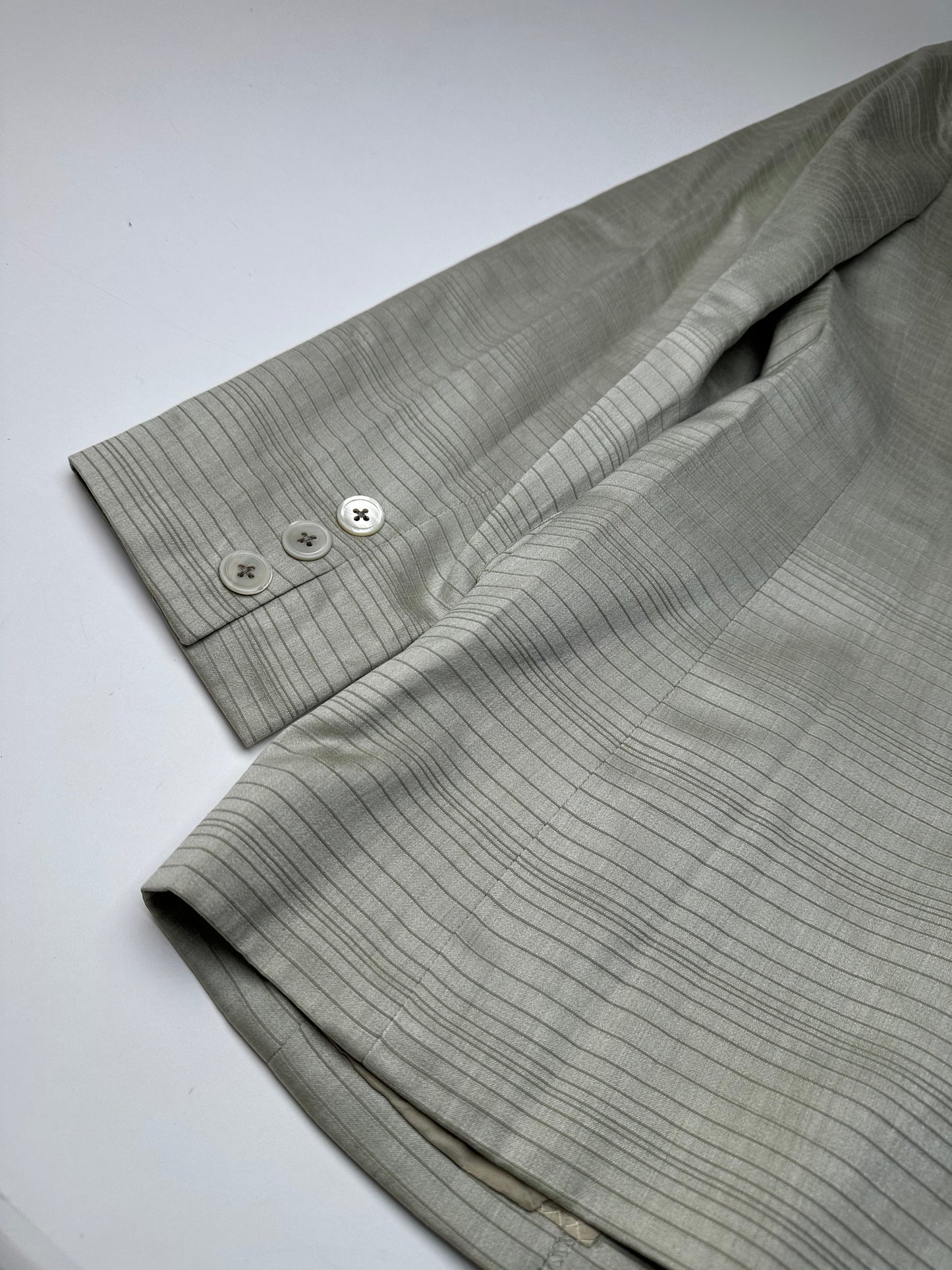 Vintage Chloe Striped Twin Set Silver L