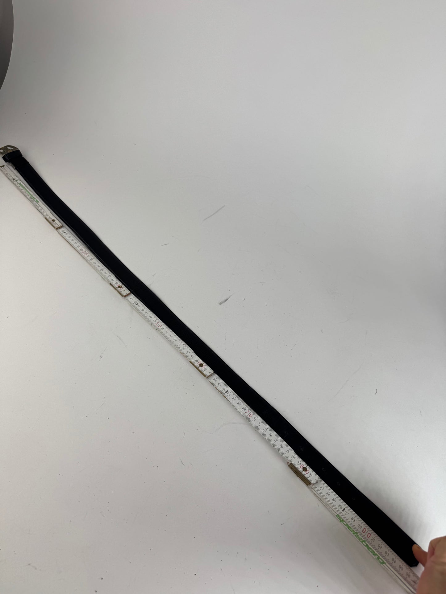 Vintage Dior Leather Belt Black