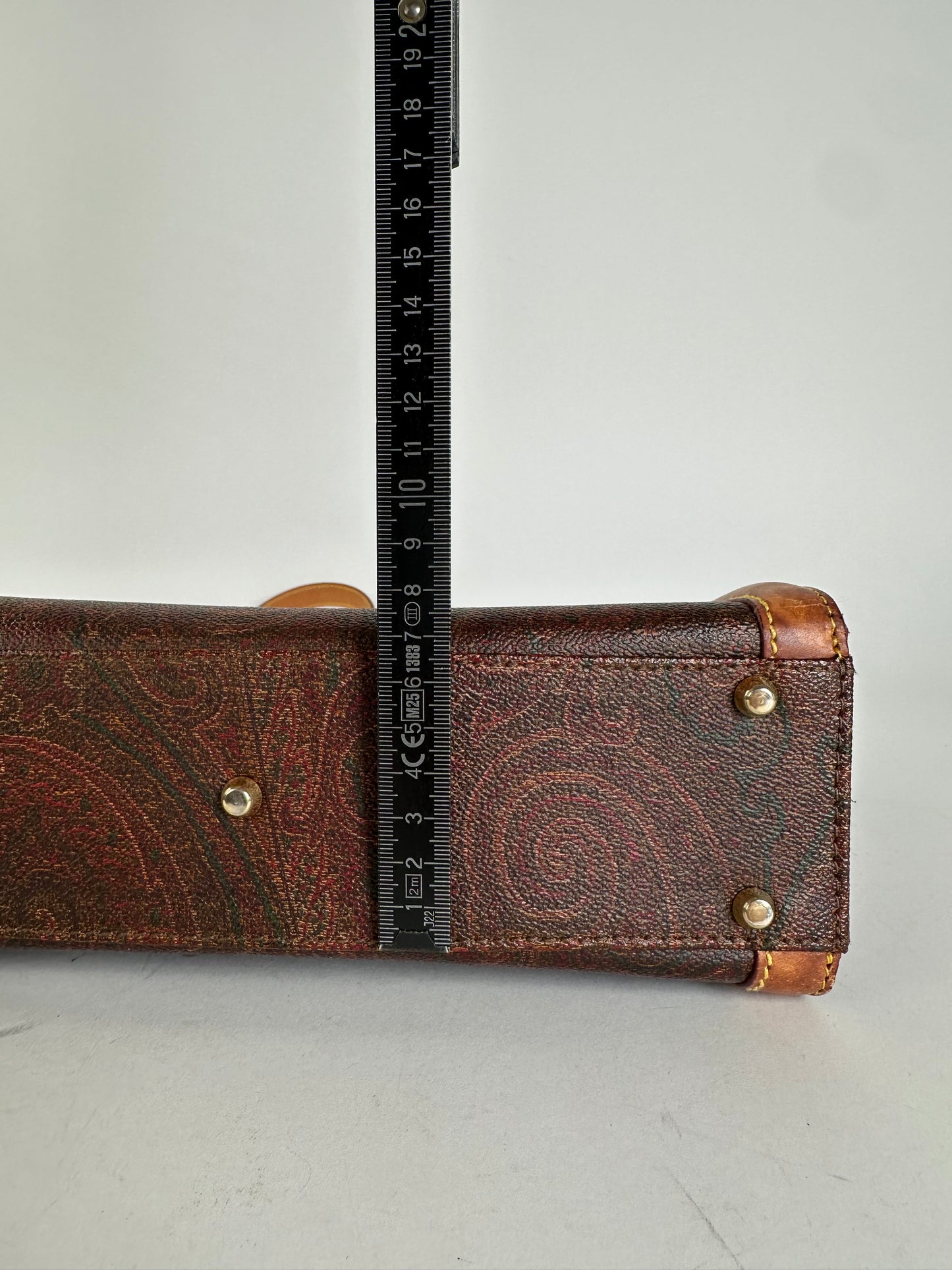Vintage Etro Fabric Shoulder Bag Brown