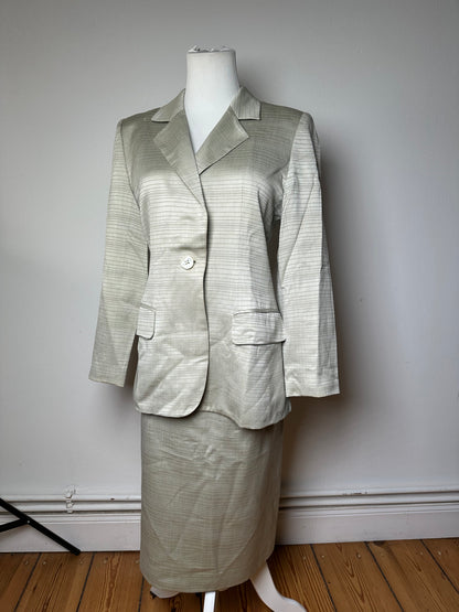 Vintage Chloe Striped Twin Set Silver L