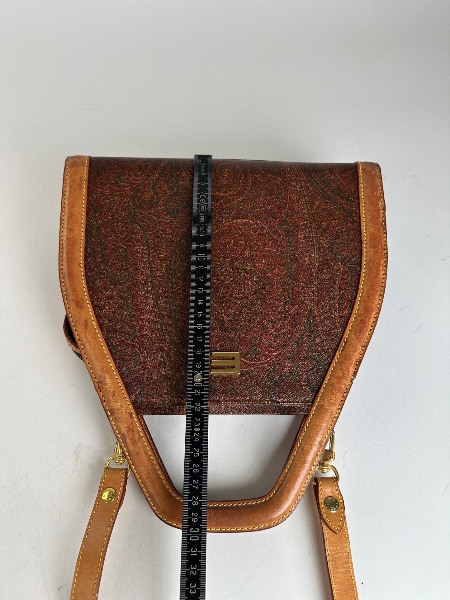 Vintage Etro Fabric Shoulder Bag Brown