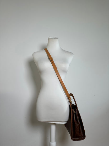Vintage Etro Fabric Shoulder Bag Brown