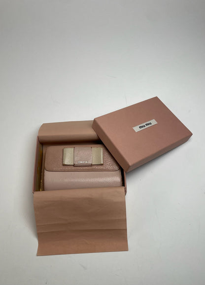 Vintage Miu Miu Pink Leather Wallet