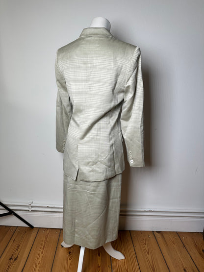 Vintage Chloe Striped Twin Set Silver L