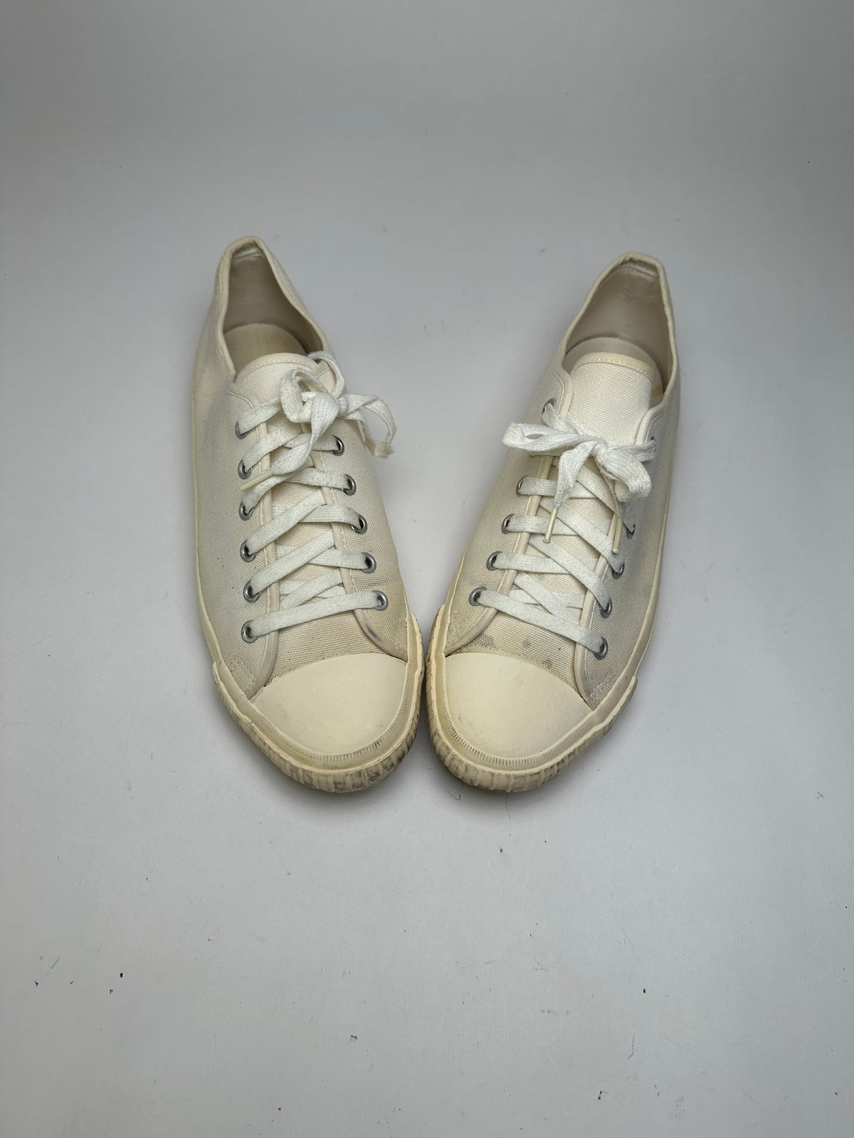 Vintage Comme Des Garcons Men's Homme Canvas Sneakers c. Late 2000s Off-White EU41