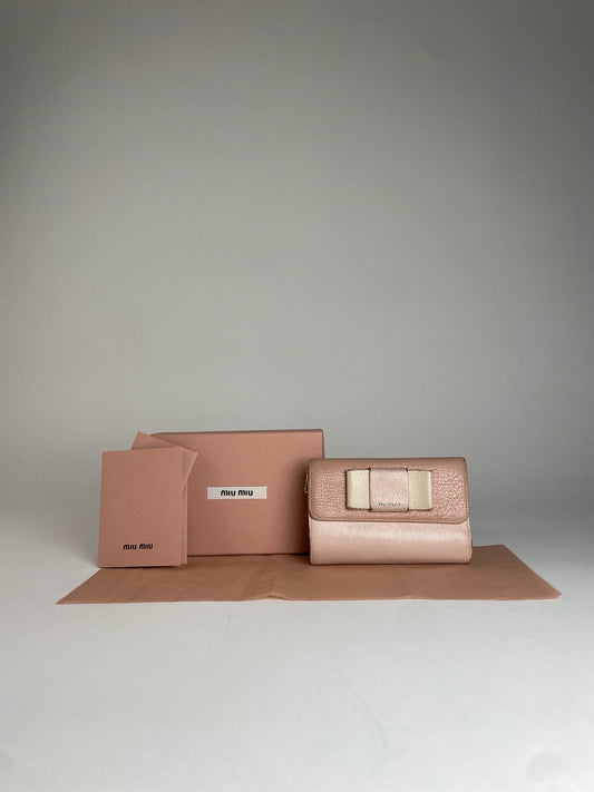 Vintage Miu Miu Pink Leather Wallet