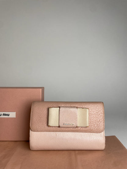 Vintage Miu Miu Pink Leather Wallet