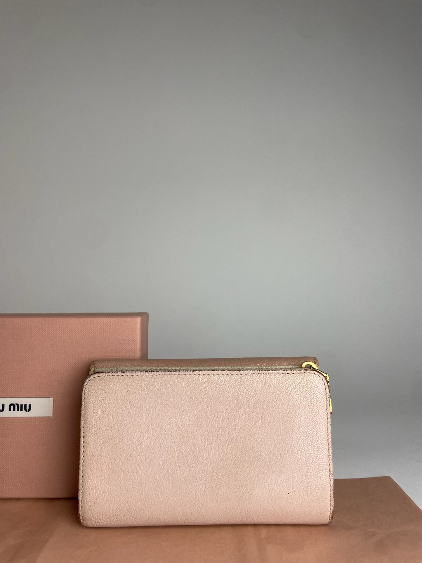 Vintage Miu Miu Pink Leather Wallet