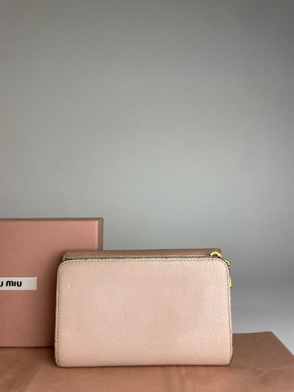 Vintage Miu Miu Pink Leather Wallet