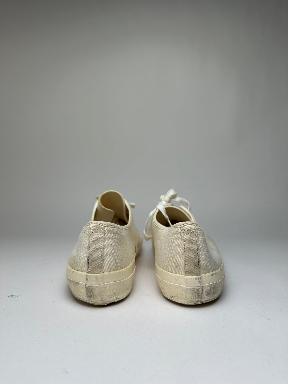 Vintage Comme Des Garcons Men's Homme Canvas Sneakers c. Late 2000s Off-White EU41
