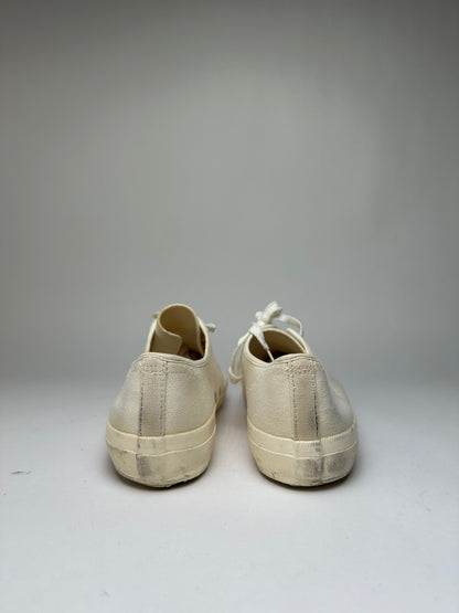 Vintage Comme Des Garcons Men's Homme Canvas Sneakers c. Late 2000s Off-White EU41