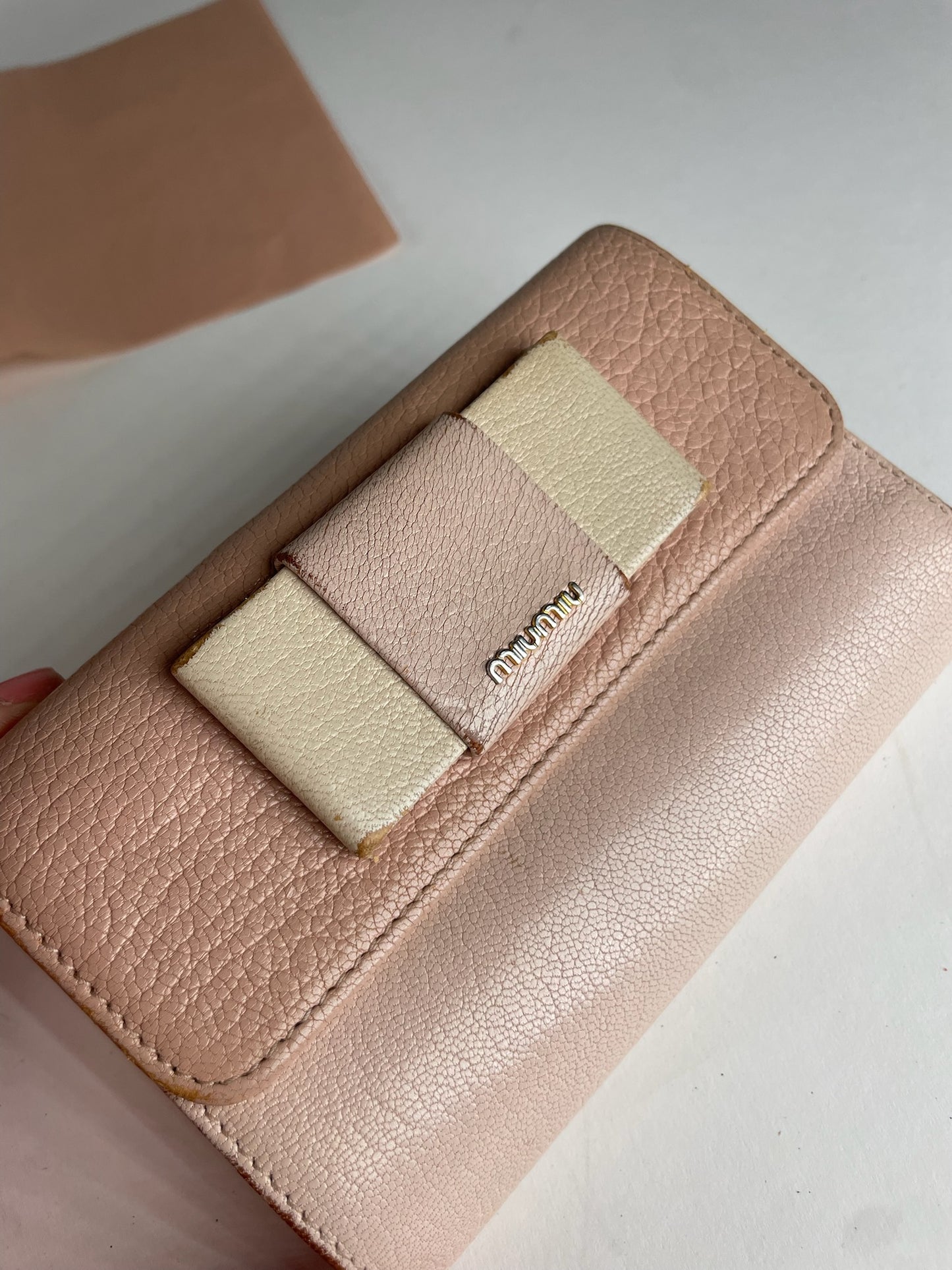 Vintage Miu Miu Pink Leather Wallet