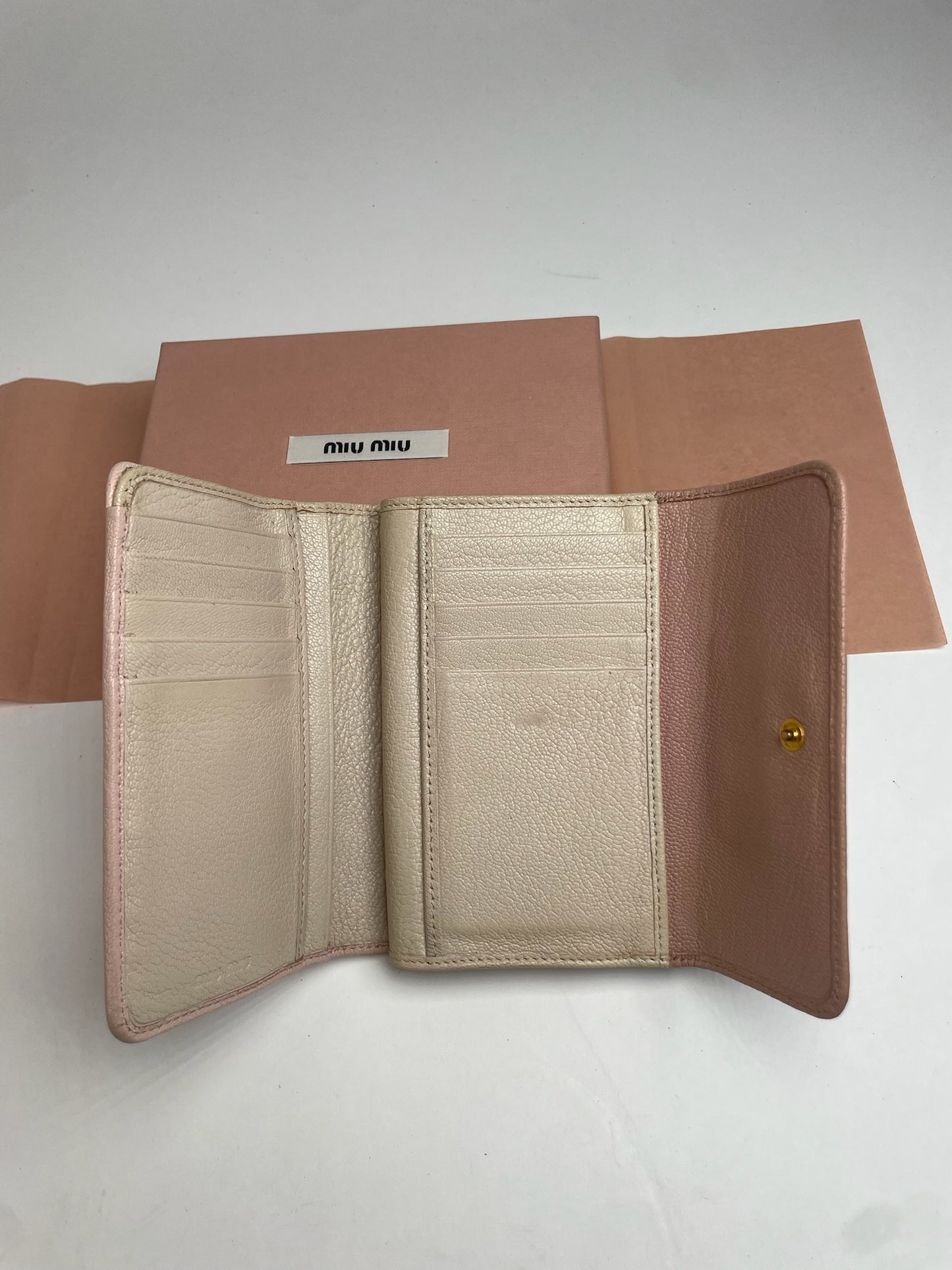 Vintage Miu Miu Pink Leather Wallet